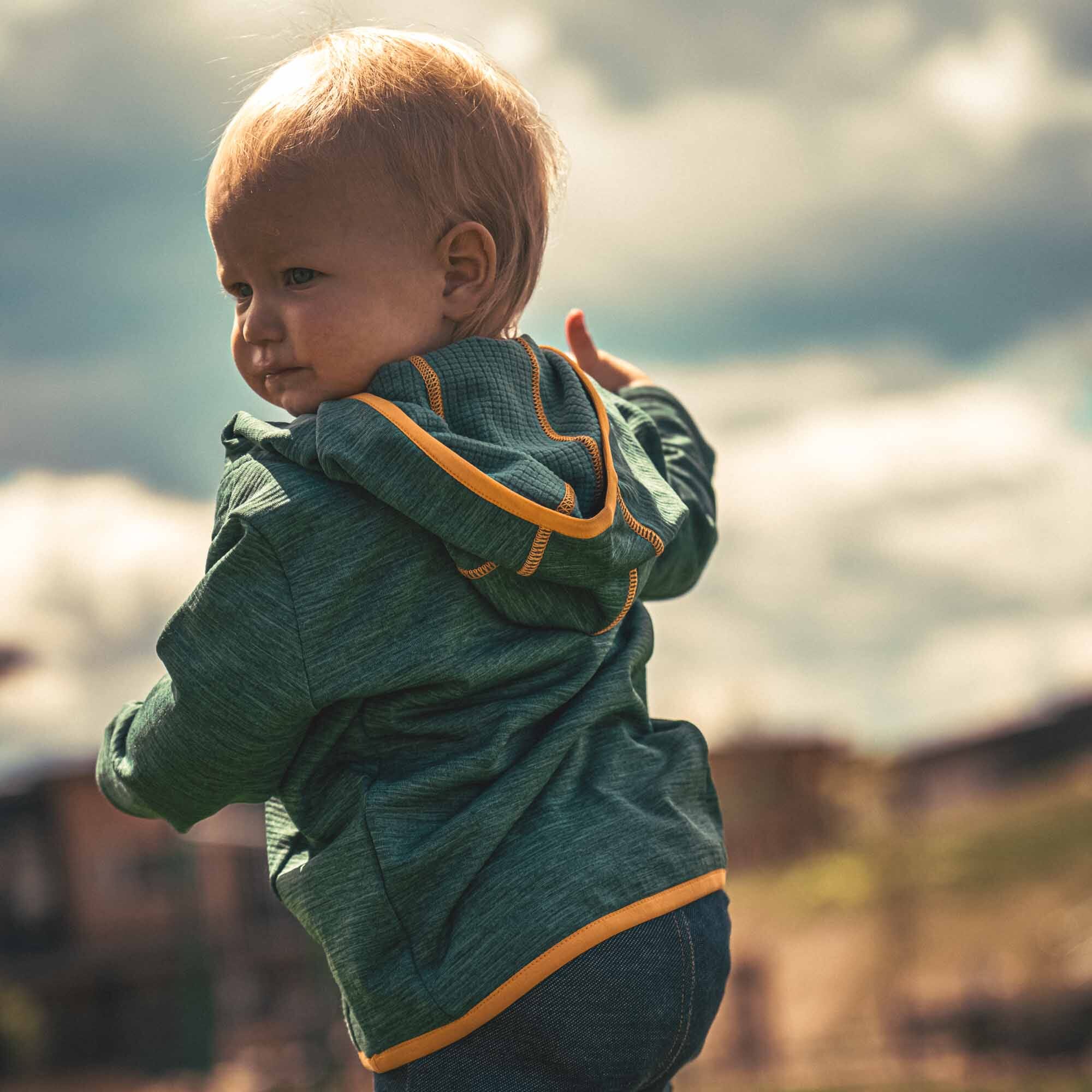 Baby Grid Fleece Hoodie: Cozy & Warm | Morrison Outdoors