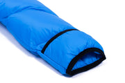 Big Mo 40° Kids Sleeping Bag (2-4 Years Old) in Blazing Blue - Cuff View - Morrison Outdoors